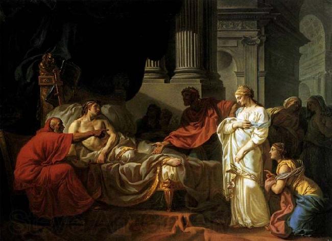 Jacques-Louis  David Antiochus and Stratonica Germany oil painting art